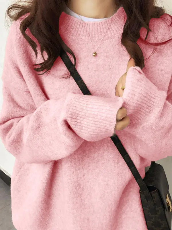 FLVEX London™ Women’s Solid Drop Shoulder Sweater