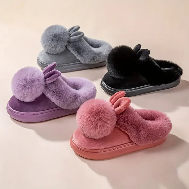 Pantofole peluche con coniglietto FLVEX Milano