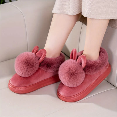 Pantofole peluche con coniglietto FLVEX Milano