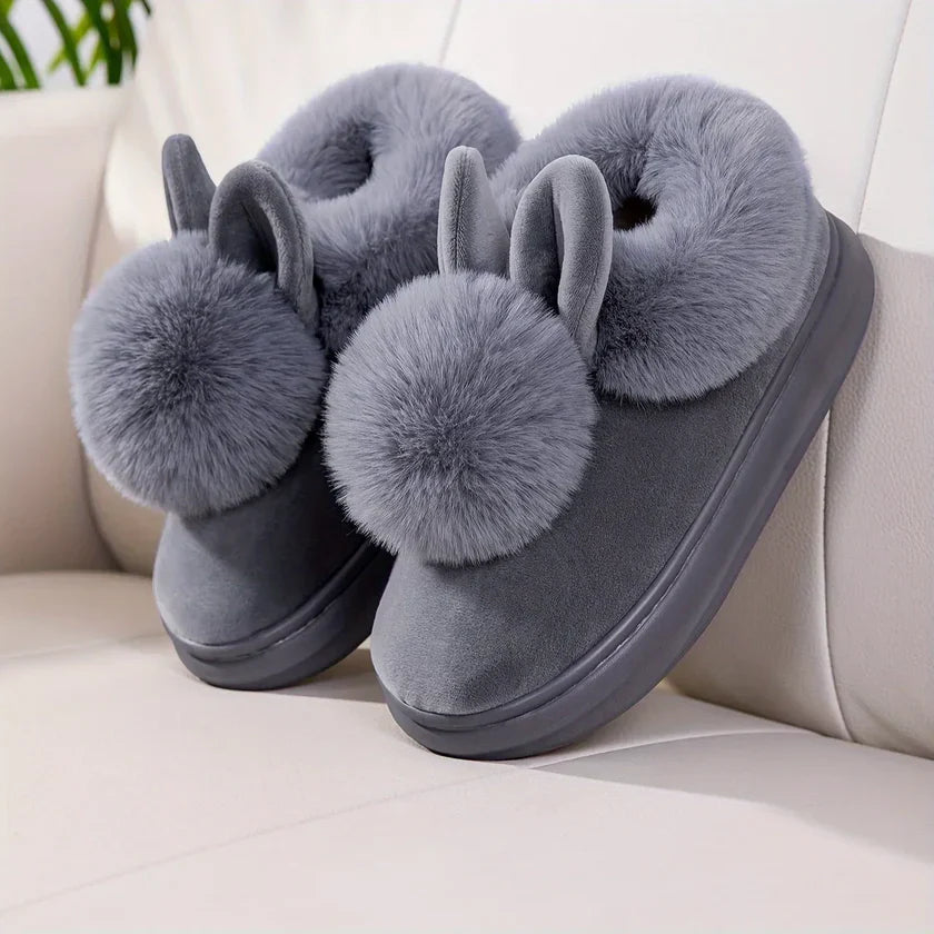 Pantofole peluche con coniglietto FLVEX Milano