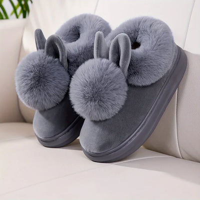 Pantofole peluche con coniglietto FLVEX Milano