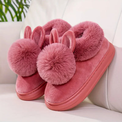 Pantofole peluche con coniglietto FLVEX Milano