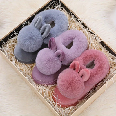 Pantofole peluche con coniglietto FLVEX Milano