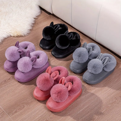 Pantofole peluche con coniglietto FLVEX Milano