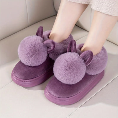 Pantofole peluche con coniglietto FLVEX Milano