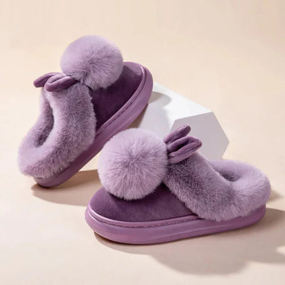 Pantofole peluche con coniglietto FLVEX Milano
