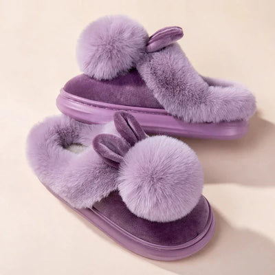 Pantofole peluche con coniglietto FLVEX Milano