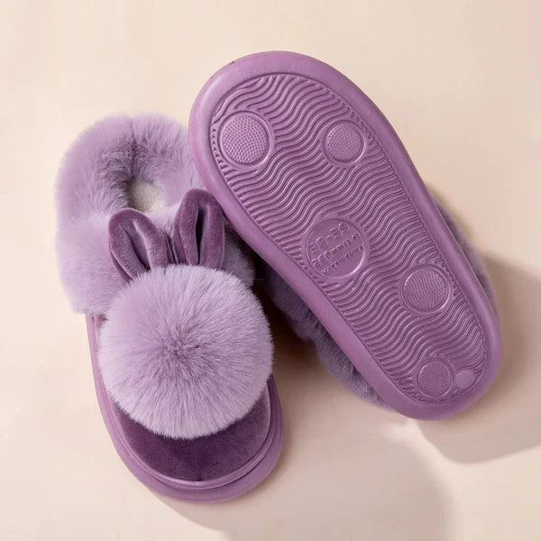 Pantofole peluche con coniglietto FLVEX Milano